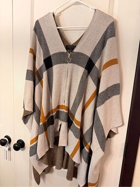 Plaid Poncho